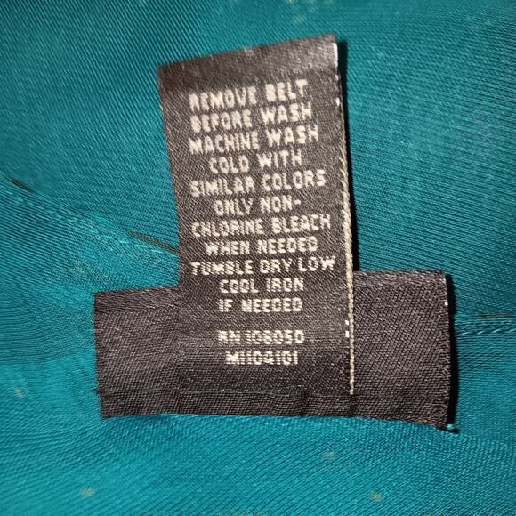 LANE BRYANT Flowy Flutter Long Tunic Top 2X 18/20 Dressy Turquoise Green V-Neck - Picture 6 of 9